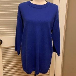 Eileen Fisher Mock Neck Tunic in Royal